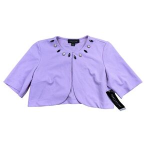 Perceptions Petite Lavender Shrug Top Women’s size PL One Piece